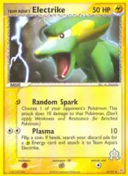 Team Aqua's Electrike · Team Magma vs Team Aqua · 27/95