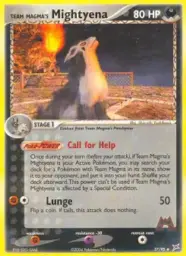 Team Magma's Mightyena · Team Magma vs Team Aqua · 37/95