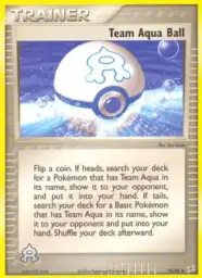 Team Aqua Ball · Team Magma vs Team Aqua · 75/95