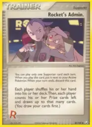 Rocket's Admin. · Team Rocket Returns · 86/109