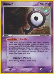 Unown · Unseen Forces Unown Collection · Y/28