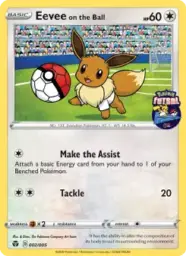 Reference image of Eevee on the Ball, Pokémon Futsal 2020