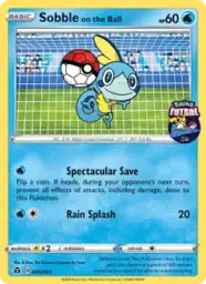 Reference image of Sobble on the Ball, Pokémon Futsal 2020