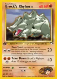 Brock's Rhyhorn · Gym Heroes · 22/132