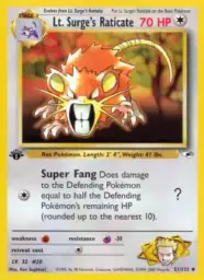 Lt. Surge's Raticate · Gym Heroes · 51/132