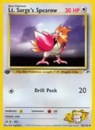 Lt. Surge's Spearow · Gym Heroes · 52/132