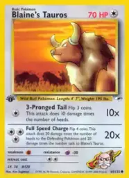 Blaine's Tauros · Gym Heroes · 64/132