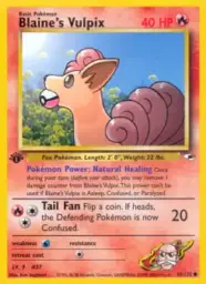 Blaine's Vulpix · Gym Heroes · 65/132