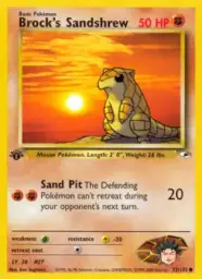 Brock's Sandshrew · Gym Heroes · 72/132