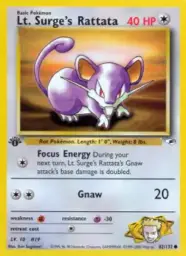 Lt. Surge's Rattata · Gym Heroes · 82/132