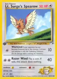 Lt. Surge's Spearow · Gym Heroes · 83/132