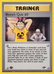 Blaine's Quiz #3 · Gym Challenge · 112/132