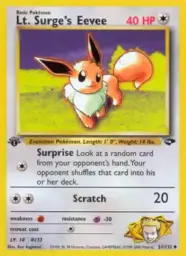 Lt. Surge's Eevee · Gym Challenge · 51/132