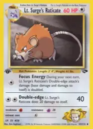 Lt. Surge's Raticate · Gym Challenge · 53/132