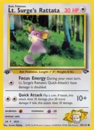 Lt. Surge's Rattata · Gym Challenge · 85/132
