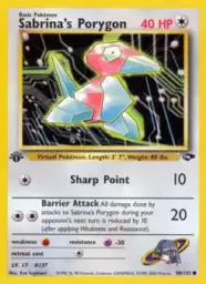 Sabrina's Porygon · Gym Challenge · 98/132