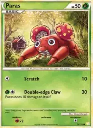 Paras · HeartGold SoulSilver · 76/123