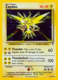 Reference image of Zapdos, Legendary Collection