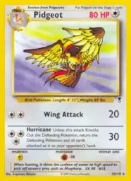 Reference image of Pidgeot, Legendary Collection