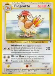 Reference image of Pidgeotto, Legendary Collection