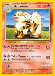Reference image of Arcanine, Legendary Collection