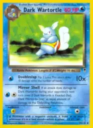 Reference image of Dark Wartortle, Legendary Collection