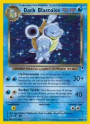 Reference image of Dark Blastoise, Legendary Collection