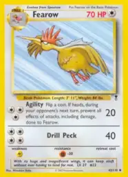 Reference image of Fearow, Legendary Collection