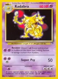 Reference image of Kadabra, Legendary Collection