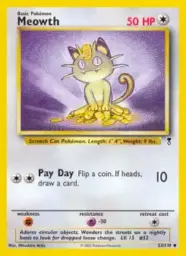 Reference image of Meowth, Legendary Collection