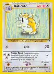 Reference image of Raticate, Legendary Collection