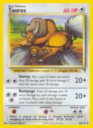 Reference image of Tauros, Legendary Collection