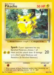 Reference image of Pikachu, Legendary Collection