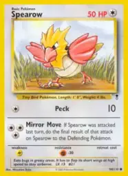 Reference image of Spearow, Legendary Collection