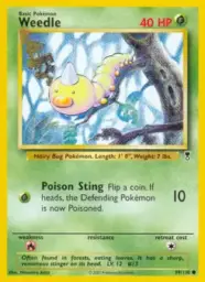 Reference image of Weedle, Legendary Collection