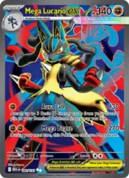 Reference image of Mega Lucario ex, Mega Evolution