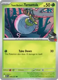 Reference image of Team Rocket's Tarountula, Ascended Heroes
