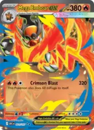 Reference image of Mega Emboar ex, Ascended Heroes