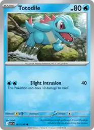 Reference image of Totodile, Ascended Heroes