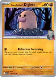 Reference image of Team Rocket's Diglett, Ascended Heroes