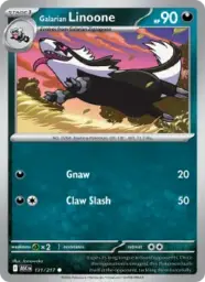Reference image of Galarian Linoone, Ascended Heroes