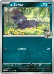 Reference image of N's Zorua, Ascended Heroes