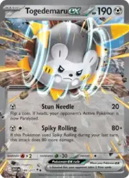 Reference image of Togedemaru ex, Ascended Heroes