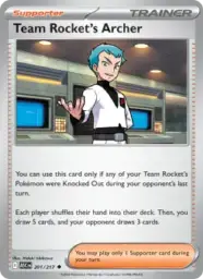 Reference image of Team Rocket's Archer, Ascended Heroes
