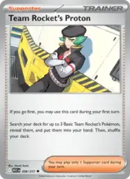 Reference image of Team Rocket's Proton, Ascended Heroes
