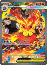 Reference image of Mega Emboar ex, Ascended Heroes