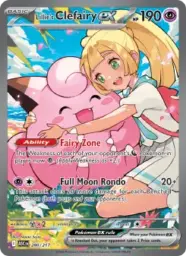 Reference image of Lillie's Clefairy ex, Ascended Heroes