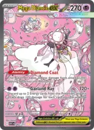 Reference image of Mega Diancie ex, Ascended Heroes