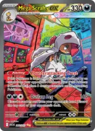 Reference image of Mega Scrafty ex, Ascended Heroes
