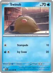 Reference image of Swinub, Phantasmal Flames